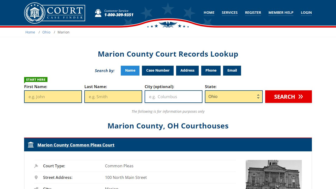 Marion County Court Records | OH Case Lookup