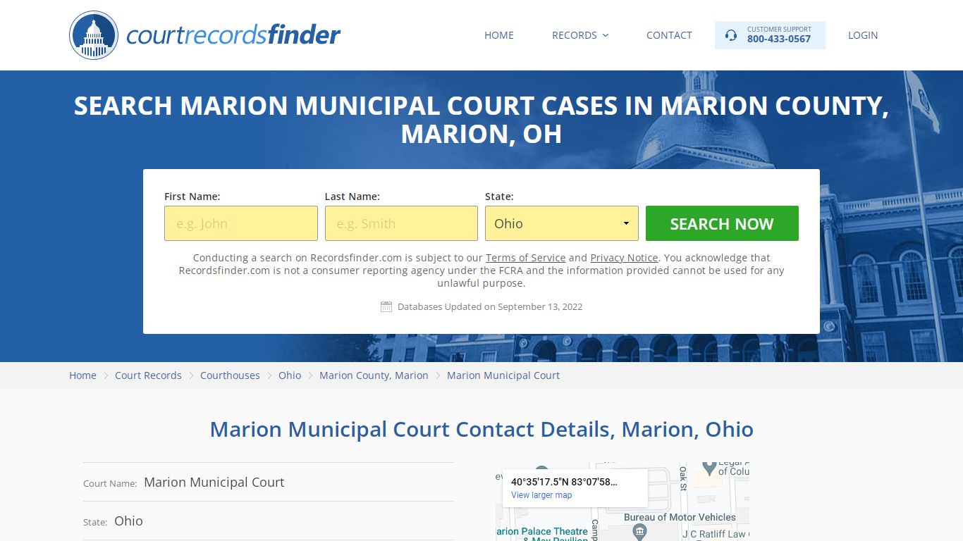 Marion Municipal Court Case Search - Marion County, OH - RecordsFinder